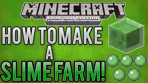 Minecraft Xbox One How To Make A Slime Farm Tutorial For