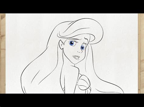 Sirenetta Disegno Facile - Ariel La Sirenetta Disegno Facile