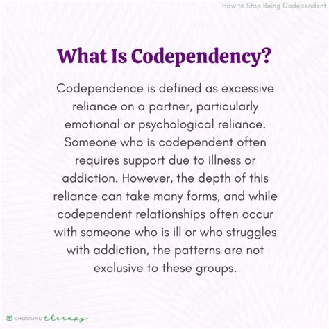 How To Stop Being Codependent Choosing Therapy