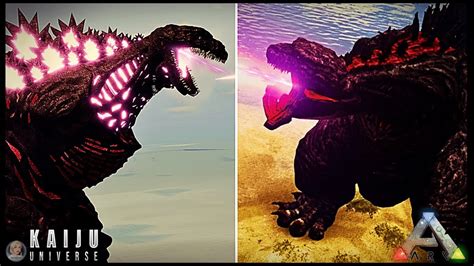 Shin Godzilla Kaiju Universe Vs Ark Survival Comparison Roblox Youtube