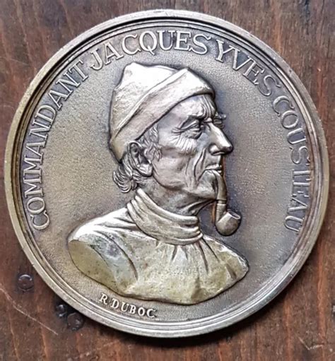 MÉDAILLE BRONZE COMMANDANT JACQUES YVES COUSTEAU par R DUBOC EUR 35 00