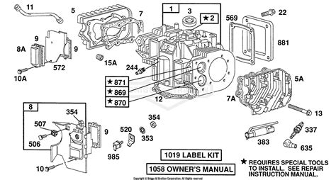 Briggs And Stratton Parts Diagram For Cylinder Cylinder