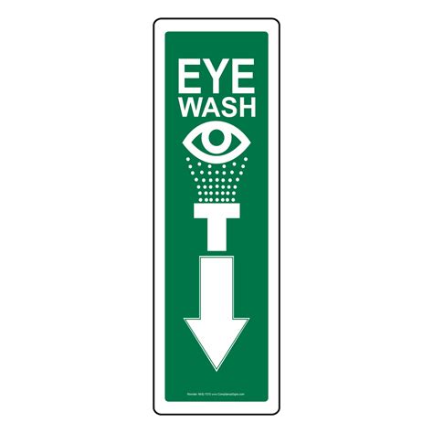 Eye Wash Sign Nhe 7570 Emergency Response