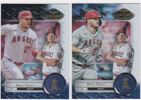 Mike Trout Angels Topps Gold Label Base Class Topps