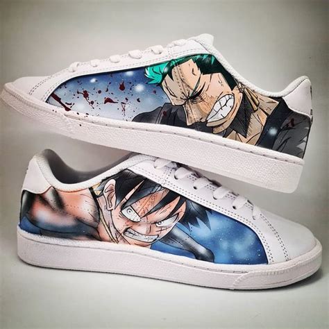 Davo On Instagram Custom Shoes One Piece Roronoa Zoro Monkey