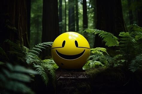 Premium Ai Image 3d Emoji Advocating Climate Action In A Forest Setting