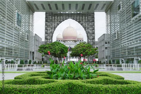 Palace of Justice Istana Kehakiman building, Putrajaya, Malaysia. Stock ...