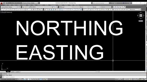 Identifying The Northing And Easting Coordinates In Autocad 2014 Same