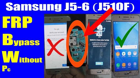 Samsung J5 2016 U3 J510F FRP Bypass YouTube Update Google Account