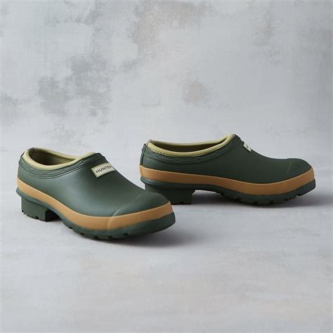 A classic style from the Hunter collection, this handmade garden clog ...