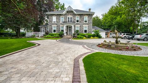 Gorgeous Cobblestone Walkways And Front Entry Unilock