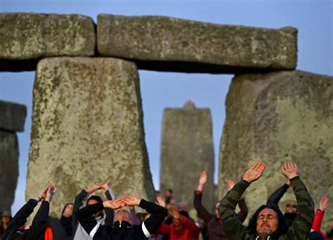 Solsticio De Verano De Stonehenge Amanecer