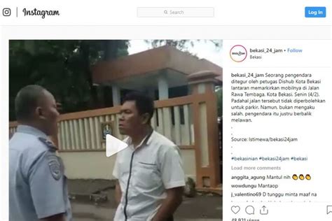 Viral Pengendara Tantang Berkelahi Petugas Dishub Bekasi Karena Parkir