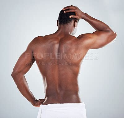 Male Fitness Model Back