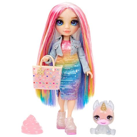 Rainbow High Poup E Amaya Raine Avec Licorne Et Slime Smyths Toys