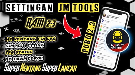 Hp Kentang Super Lancar Cara Setting JM TOOLS Terbaru Khusus RAM 2 3