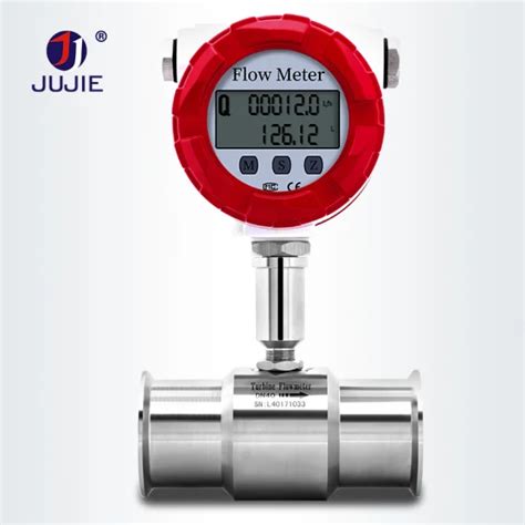 Water Flow Meter Ma V Dc Liquid Turbine Flowmeter Lcd Display