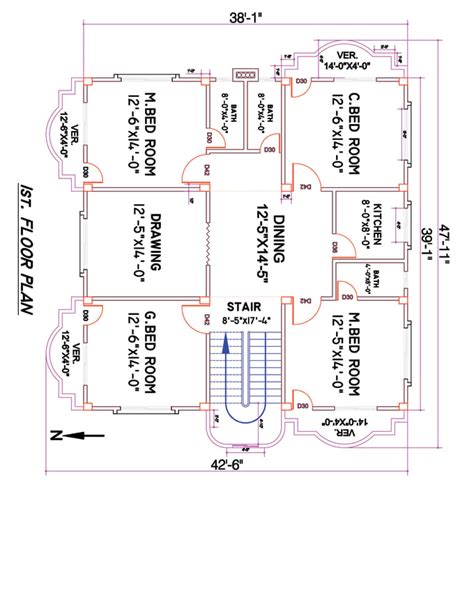 Design your building 2d drawings using autocad by Sheikh81 | Fiverr