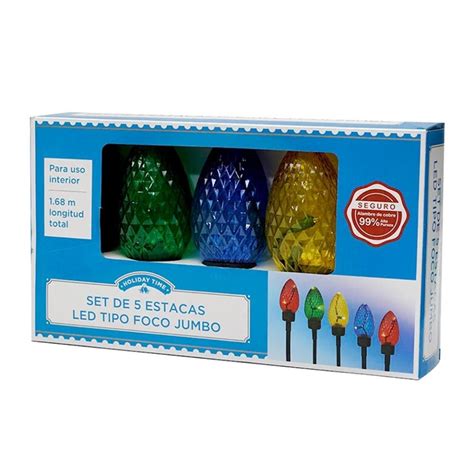 Luces Navideñas Holiday Time Tipo Foco Jumbo 77 084 Walmart