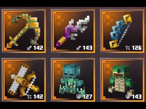 All New Uniques Items Showcase Minecraft Dungeons Hidden Depths Dlc