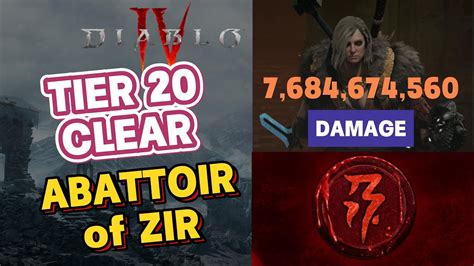 Billion Damage Abattoir Of Zir Tier Clear Barbarian Build