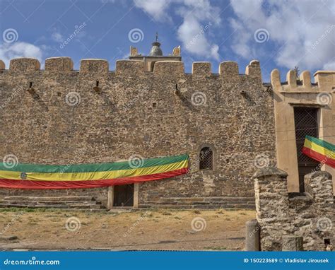 Walls Ethiopian Orthodox Church Axum Ethiopia Editorial Stock Image