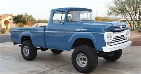 1960 Ford F 100 Factory Blue 4x4 Ford Daily Trucks