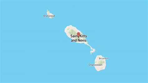 Mappa Saint Kitts E Nevis America Centrale Interattiva E Cartina