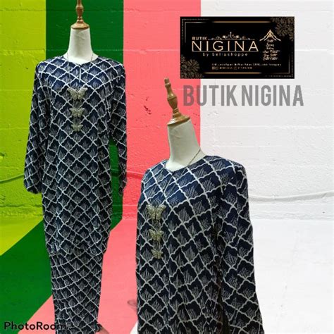 Clear Stock Baju Kurung Moden Batik Asli Terengganu Premium Ready