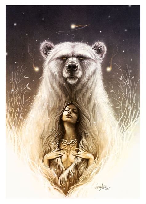 Bear Spirit Totem Series By Lorena Assisi Maybe Tattoo With Justin