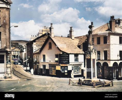 The Town Centre At Ulverston Cumbria A Market Town A Few Miles South