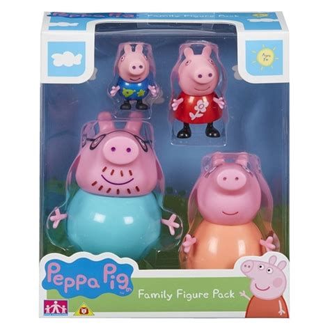 Peppa Pig Família Pig 4 Personagens Articulados Dtc 4856 no Shoptime