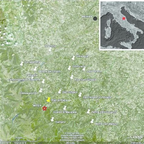 Report Del Terremoto Simulato Il 15 Maggio 2008 Alle Ore 9 10 UTC