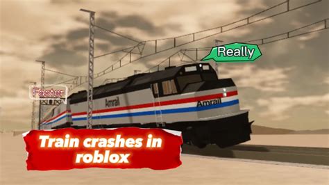 Roblox Train Crashes Youtube