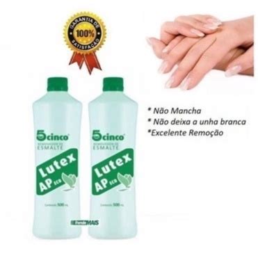 Kit C Unid Removedor De Esmaltes Cinco Lutex Ap Eco Ml Shopee Brasil