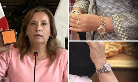 Dina Boluarte Relojes prestados y la nueva versión del