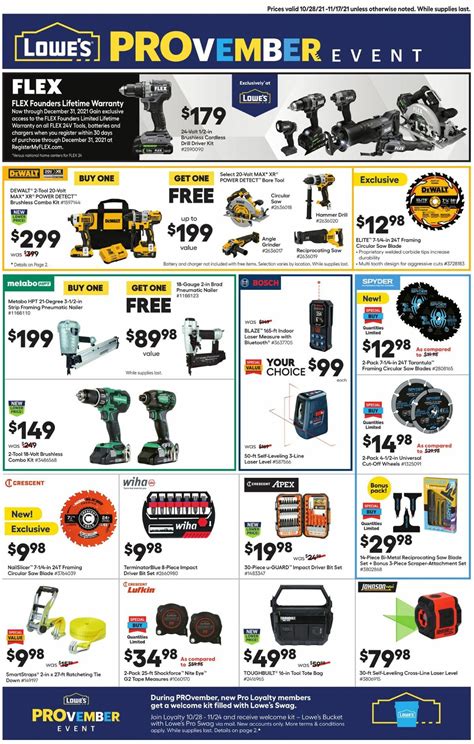 Lowe S Pro Ad Weekly Ads Deals From October 28