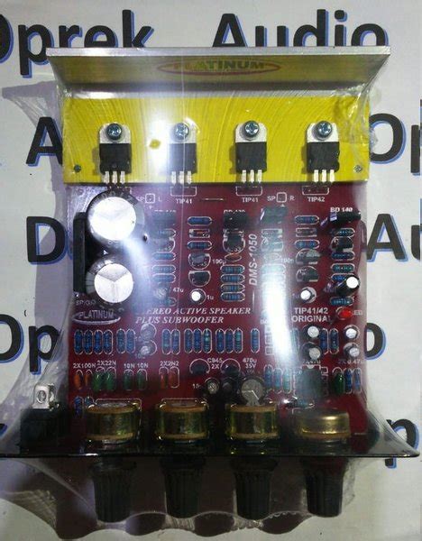 Jual Diy Kit Stereo Power Amplifier Dms Speaker Aktif Dms Plus