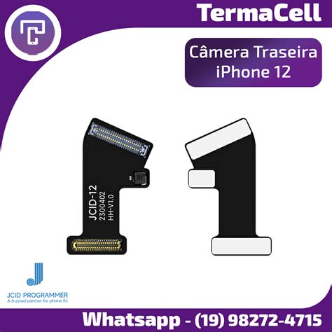 Flex Tag Reparação da Camera Traseira iPhone 12 para JCID Terma Cell