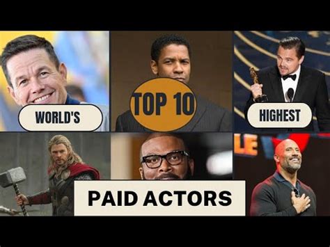 Top 10 Highest Paid Actors In World Highest Paid Actors Youtube