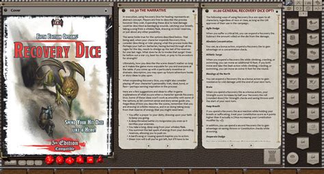 Fifth Edition Options Recovery Dice Options For Fantasy Grounds