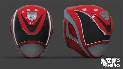 Power Ranger SPD Red Helmet 3D model 3D printable | CGTrader