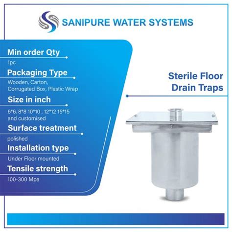 Sterile Floor Drain Traps At Best Price In Mumbai Sanipure Water Systems