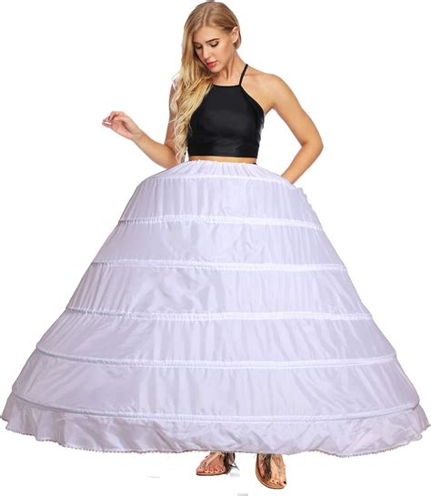 White 2 Hoops Petticoat For Girls Crinoline Underskirt Flower Girl Prom