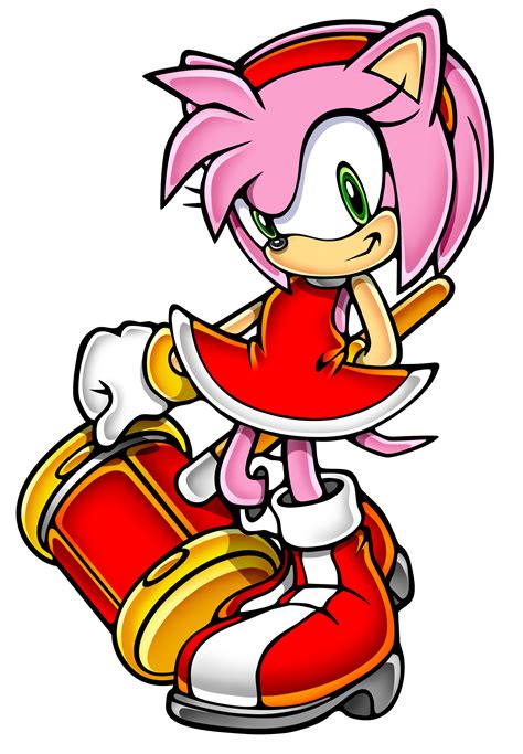 Amy Rose Friend Sonic Character Pink Hedgehog Adventure Png