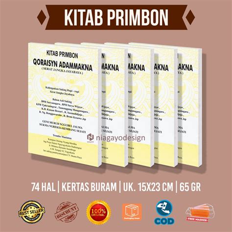 Jual Buku Primbon Jawa Kitab Primbon Qoraisyn Adammakna Shopee