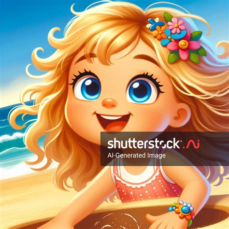 Young Girl Blue Eyes Blond Hair Ai Generated Image 2382933929 Shutterstock