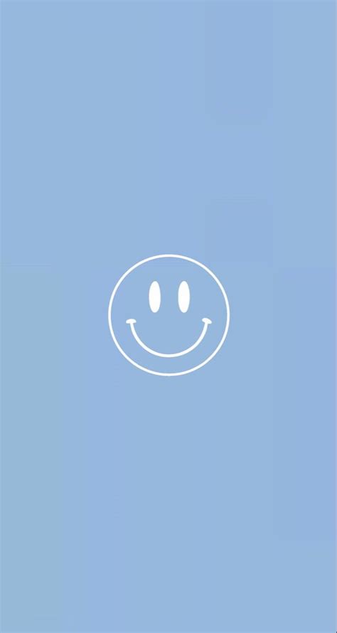 Share more than 85 smiley face blue preppy wallpaper best - in.coedo.com.vn