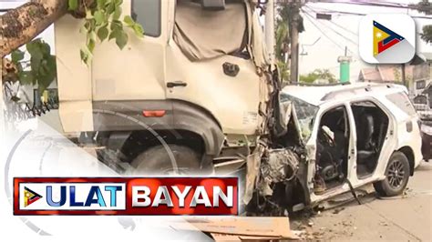 Isang Suv Na Papuntang Airport Nabangga Ang Isang Trailer Truck Sa