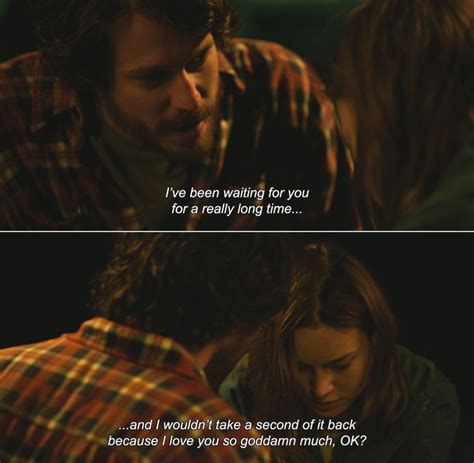 A Man And Woman In Plaid Shirts Looking At Each Other With The Caption